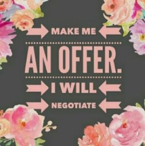 Have an offer in mind? Just ask, let's negotiate!